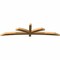 Ekena Millwork Davenport Rough Sawn Timber Gable Bracket, Western Red Cedar, 108"W x 27"H x 4"D x 4"F, 6/12 Pitch GBW108X27X0404DAV00RWR - alternate 5